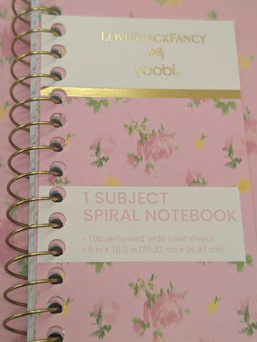 IN-HAND | LoveShackFancy x Target Yoobi Ikat Rose Spiral Notebook